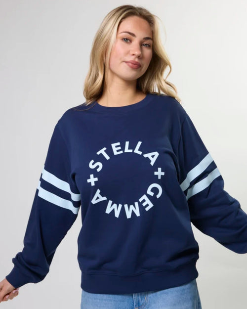 Stella and Gemma Navy Rotation Essential Sweatshirt