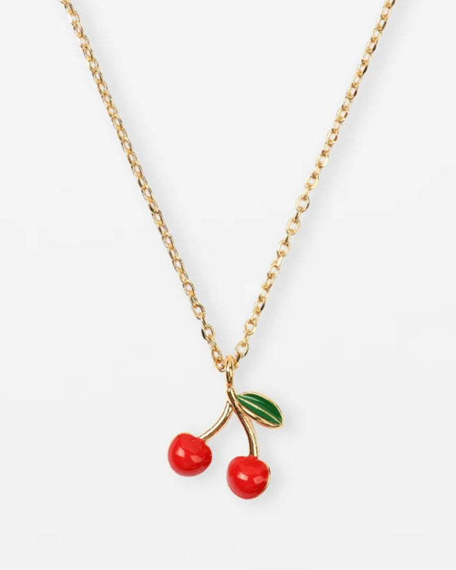 Stella and Gemma Necklace Cherries Gold