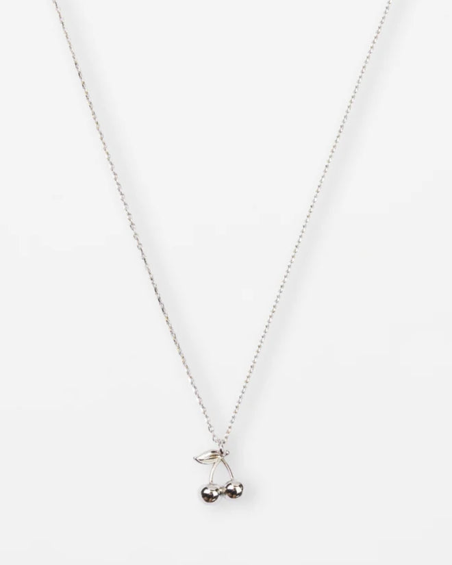 Stella and Gemma Necklace Cherries Silver