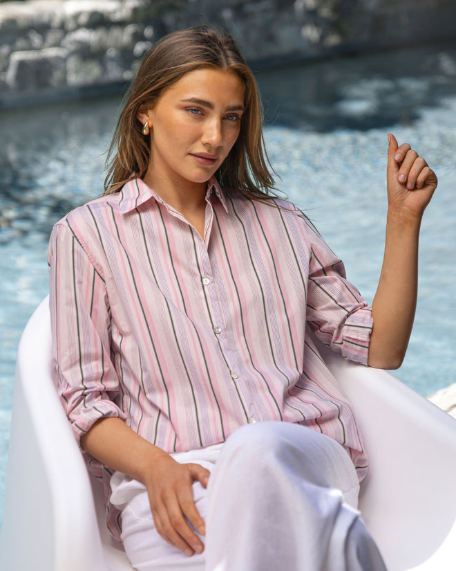 Stella and Gemma Perfect Stripe Palm Springs Shirt
