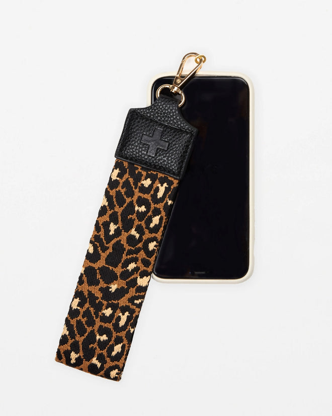 Stella and Gemma Phone Wrist Strap Leopard