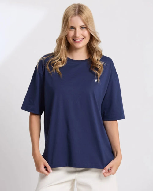 Stella and Gemma Porter Navy T Shirt
