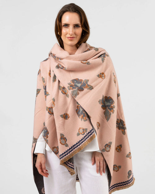 Stella and Gemma Scarf Blush Floral