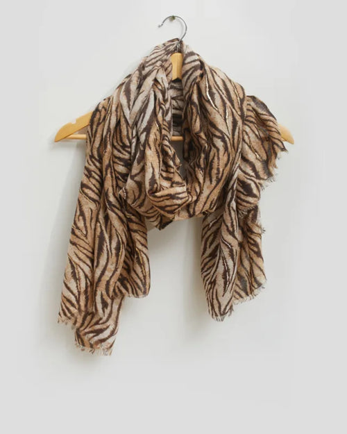 Stella and Gemma Scarf Zebra with Gold