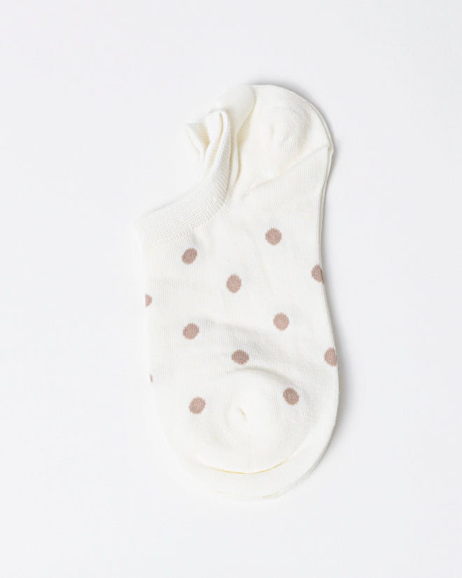 Stella and Gemma Socks Cream with Latte Spots
