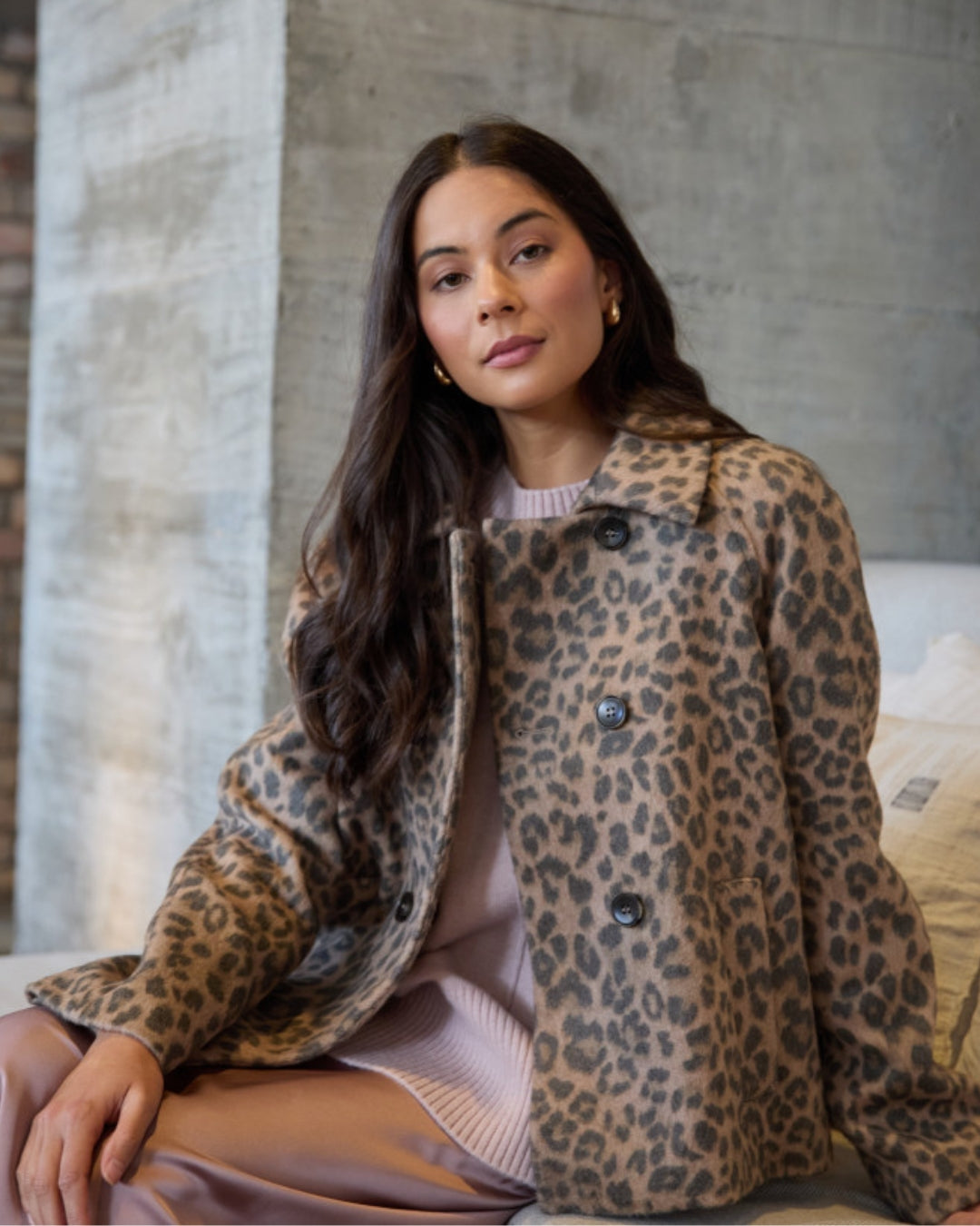 Stella and Gemma Vince Jacket Leopard