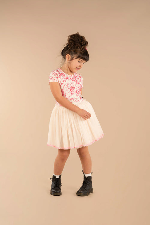 Rock Your Kid Floral Toile Circus Dress