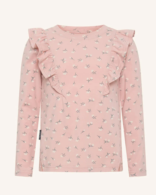 Tiny Tribe Sweet Flowers Frill T Shirt Big Kids
