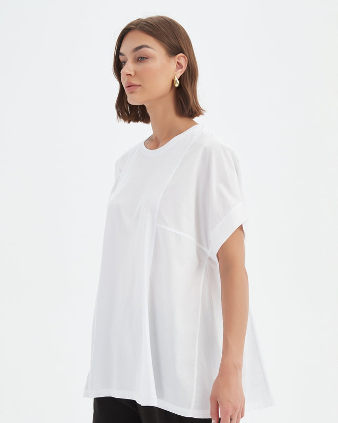 Tirelli Boxy Panel Combi Tee Shirt