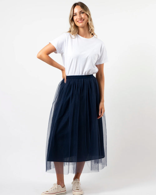  Stella and Gemma Tully Tulle Skirt Navy