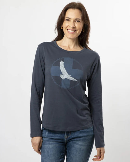 Stella and Gemma Fly High Indigo Long Sleeve T Shirt