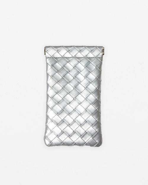 Stella and Gemma Eyeglass Case Silver