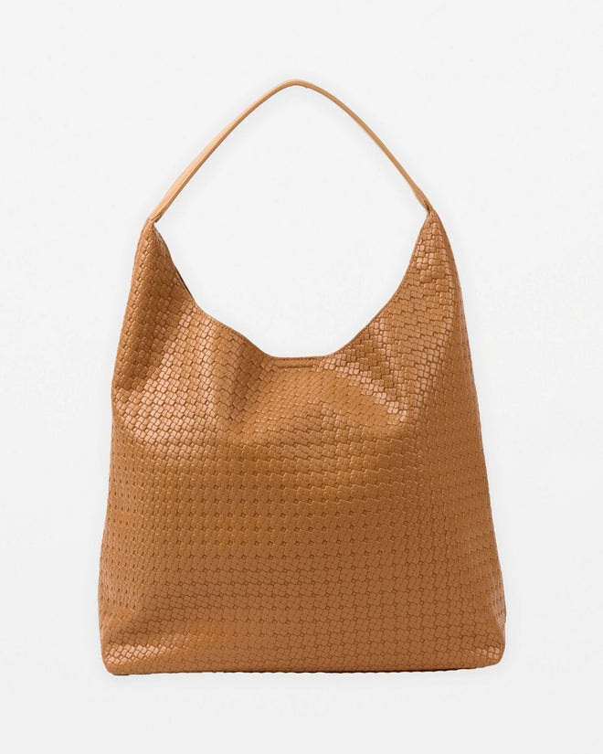 Stella and Gemma Astra Weave Tote Caramel