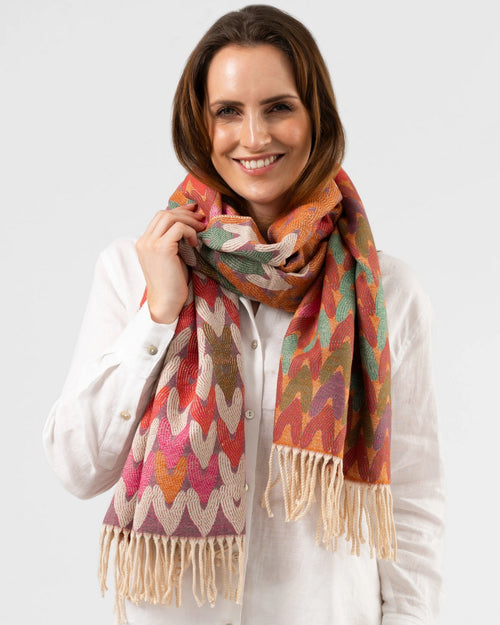 Stella and Gemma Scarf Bright Hearts