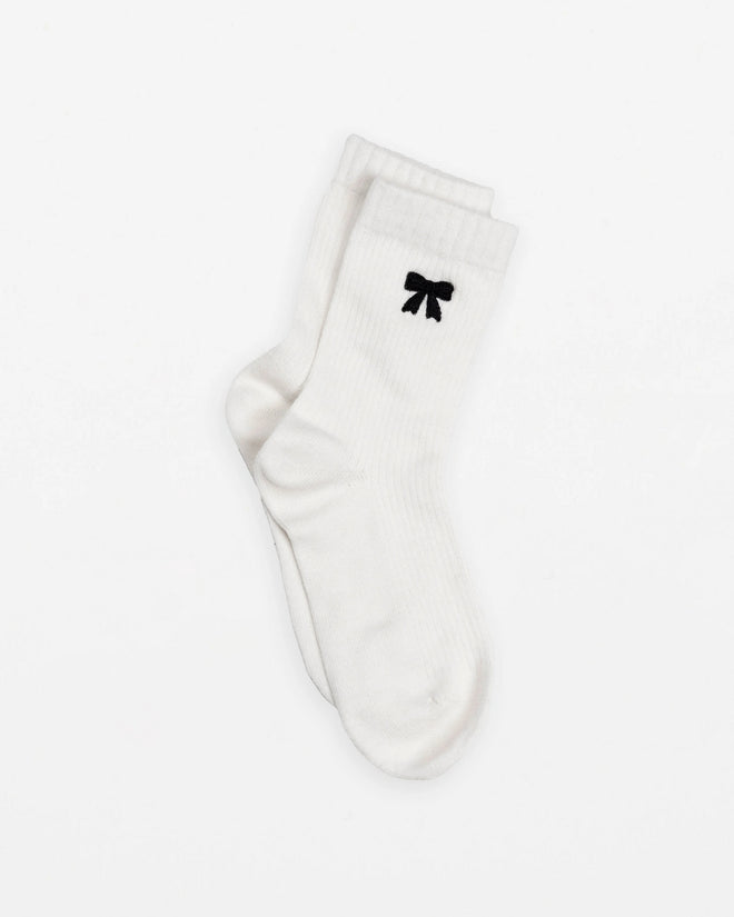 Stella and Gemma Socks Black Bow