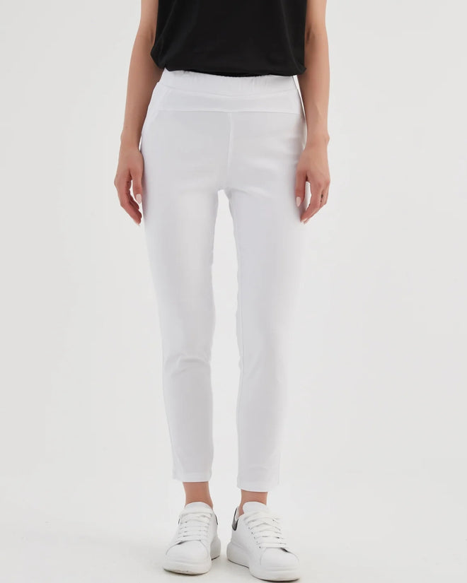 PREORDER - Tirelli Straight Crop Pants White DUE SEPTEMBER
