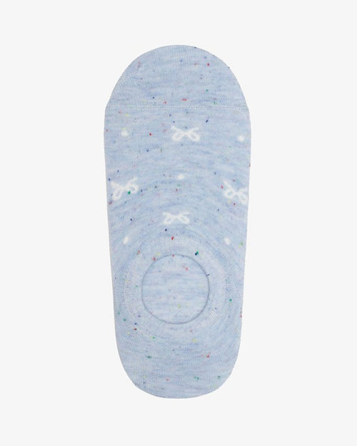 Antler No Show Socks Bow Sprinkle Blue