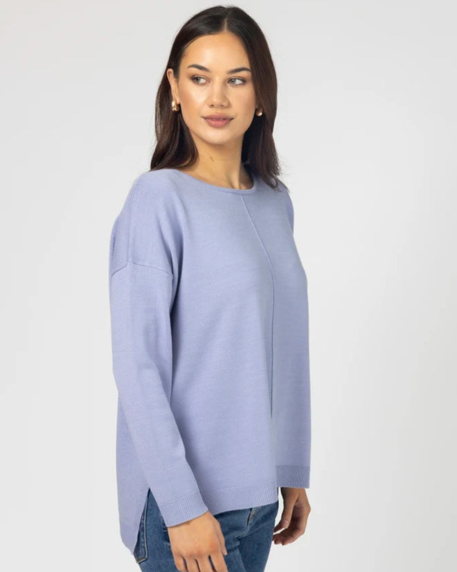 Stella and Gemma Halle Knit Top Cornflower