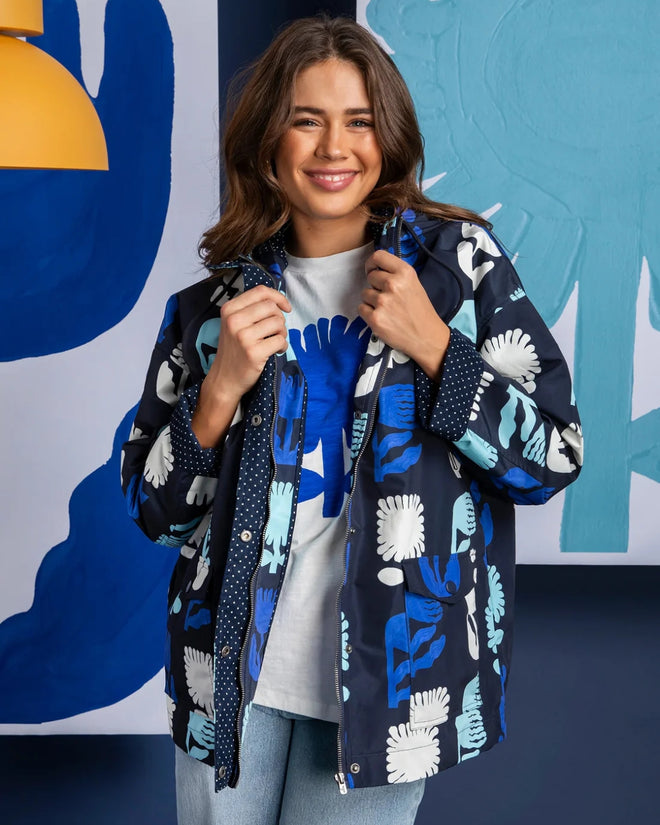 Elm Madeline Stamer Raincoat Navy