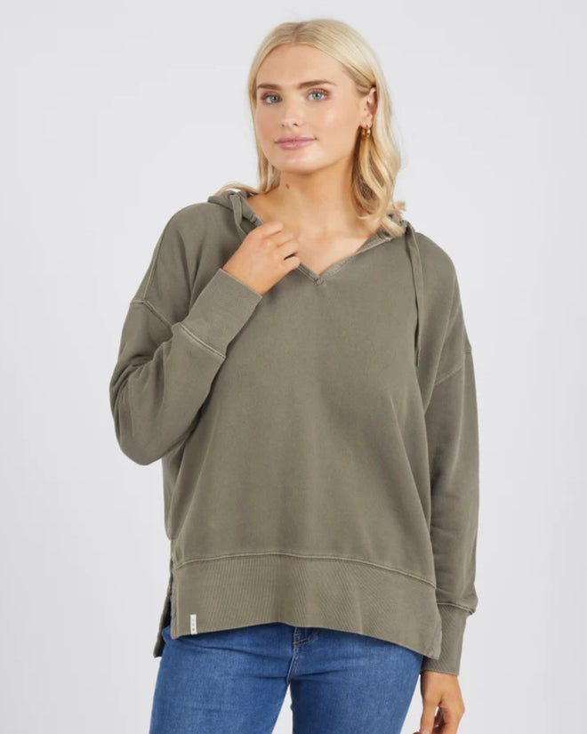 Elm Paris Hoodie Khaki