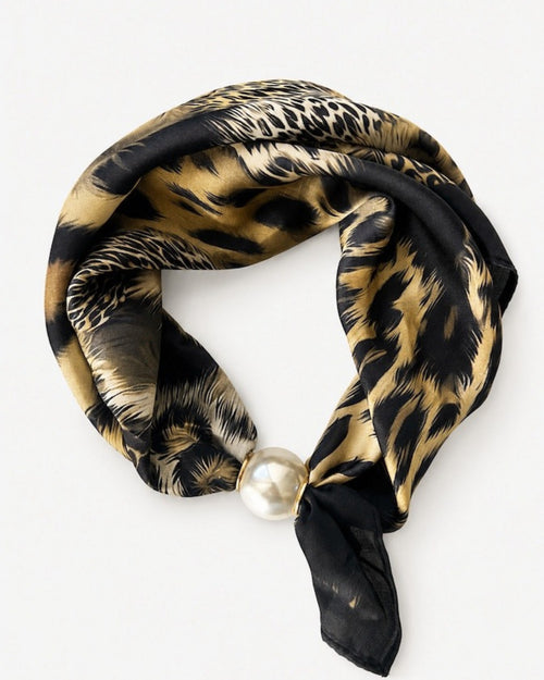 Antler Pearl Fasten Neck Tie Safari