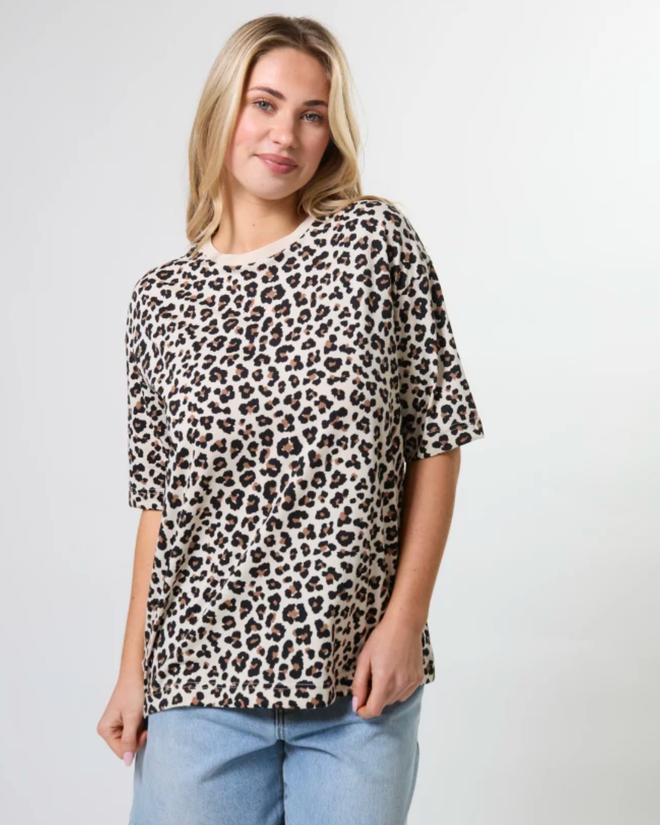 Stella and Gemma Porter T Shirt Leopard