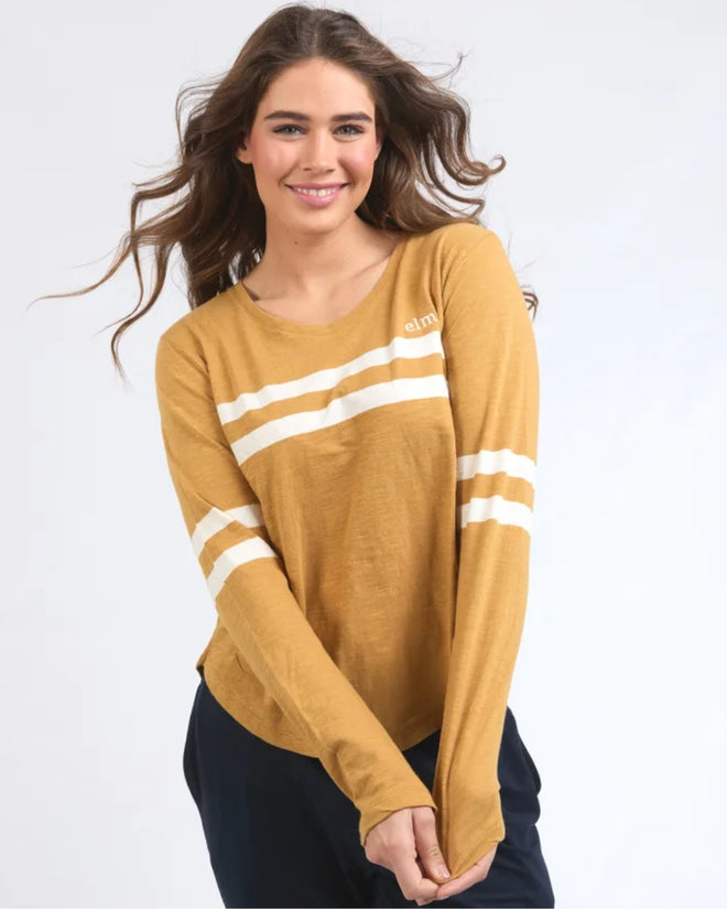 Elm Adora Long Sleeve Tee Dijon