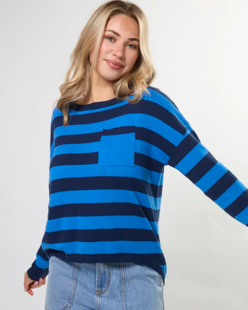 Stella and Gemma Street Jumper Oceanic