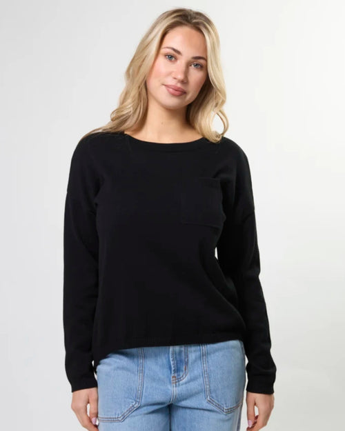 Stella and Gemma Street Jumper Black