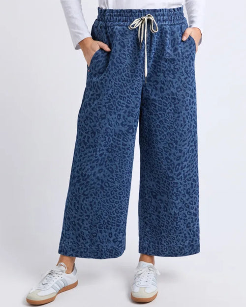 Elm Anna Animal Denim Pants