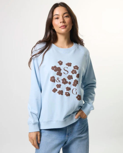 Stella and Gemma Classic Sweatshirt Ice Choco Blooms