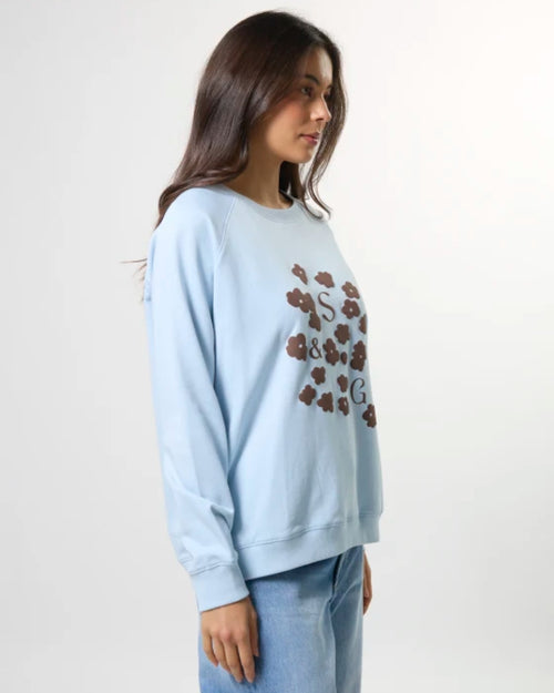 Stella and Gemma Classic Sweatshirt Ice Choco Blooms