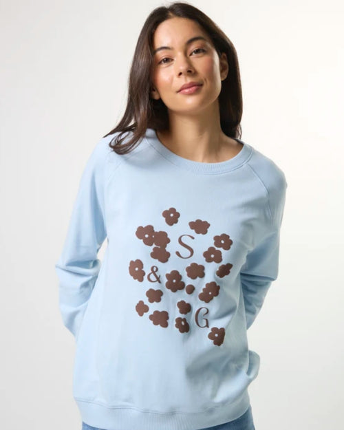 Stella and Gemma Classic Sweatshirt Ice Choco Blooms