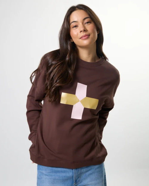Stella and Gemma Newport Chocolate Blush Cross