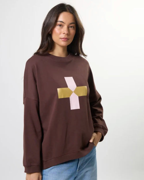 Stella and Gemma Newport Chocolate Blush Cross