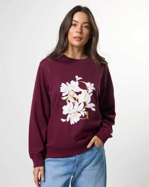 Stella and Gemma Burgundy Beauty Essential Sweatshirt
