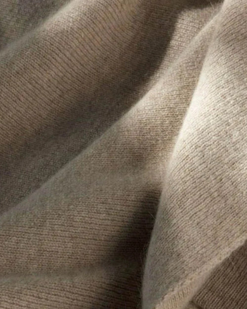 Bemboka Merino Angora Fine Rib Throw Wheat