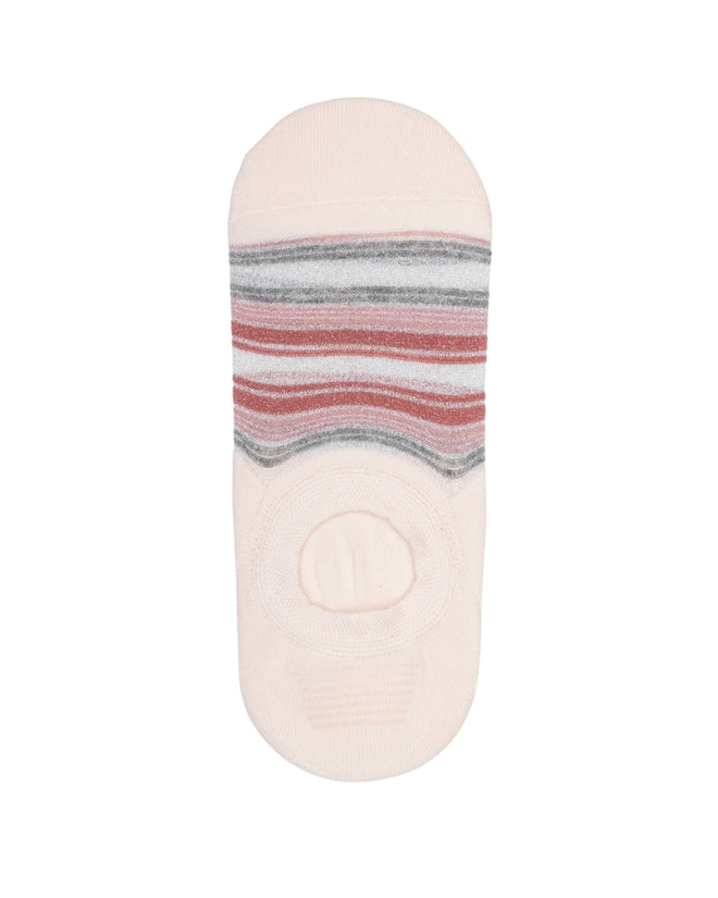 Antler No Show Socks Sugar Stripe