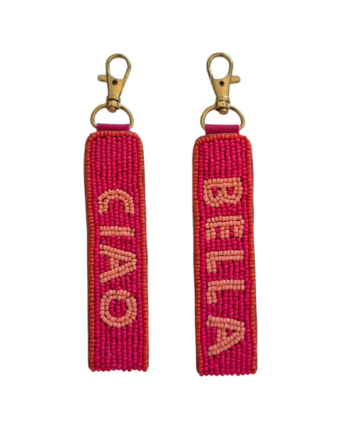 Ciao Bella Keyring Bright Pink Reversible
