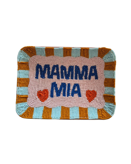 Beaded Mamma Mia Trinket Tray