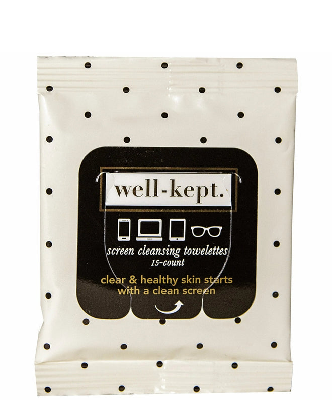 Well Kept Jackie Screen Cleansing Towelettes/Tech Wipes