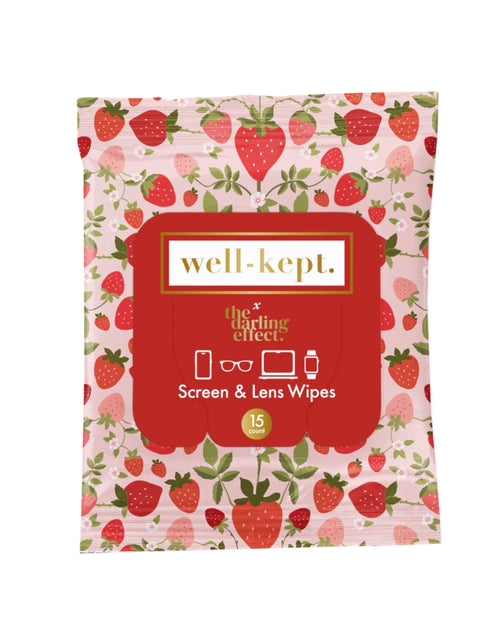 Well Kept Strawberry Fields Screen Cleansing Towelettes/ Tech Wipes