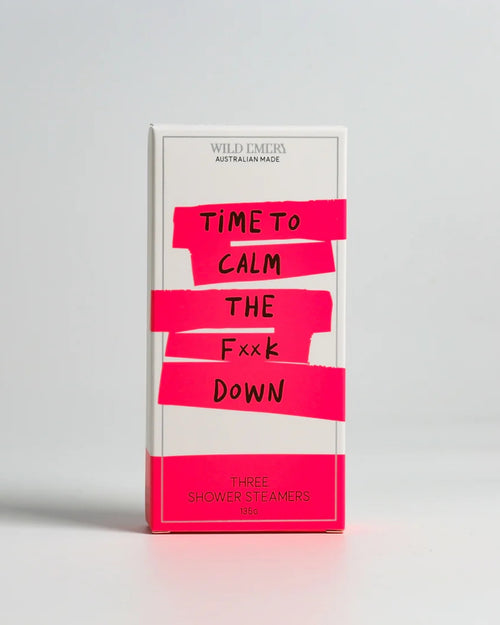 Wild Emery Neon Naughty Shower Steamers Time to Calm F Down