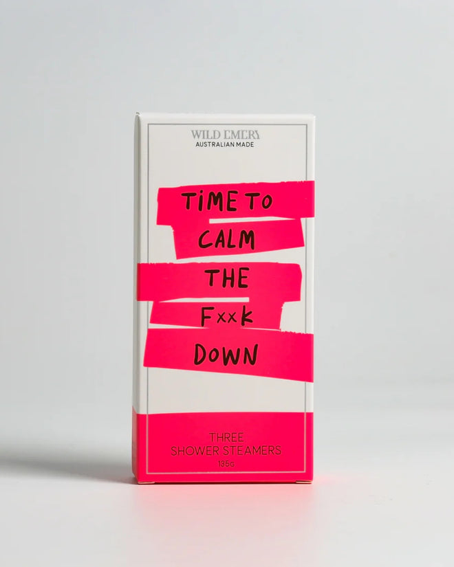 Wild Emery Neon Naughty Shower Steamers Time to Calm F Down