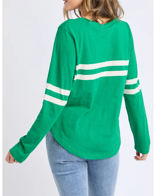 Elm Adora Long Sleeve Tee Pine Green