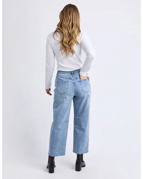 Foxwood Ambrose Barrel Jeans Light Blue