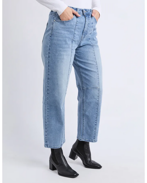 Foxwood Ambrose Barrel Jeans Light Blue