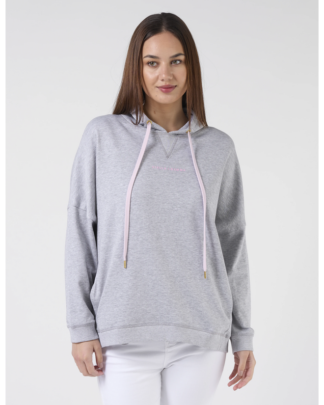 Stella and Gemma Hoodie Angel Wings Light Grey