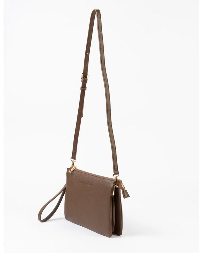Stella and Gemma Frankie Multi Pouch Bag Caramello