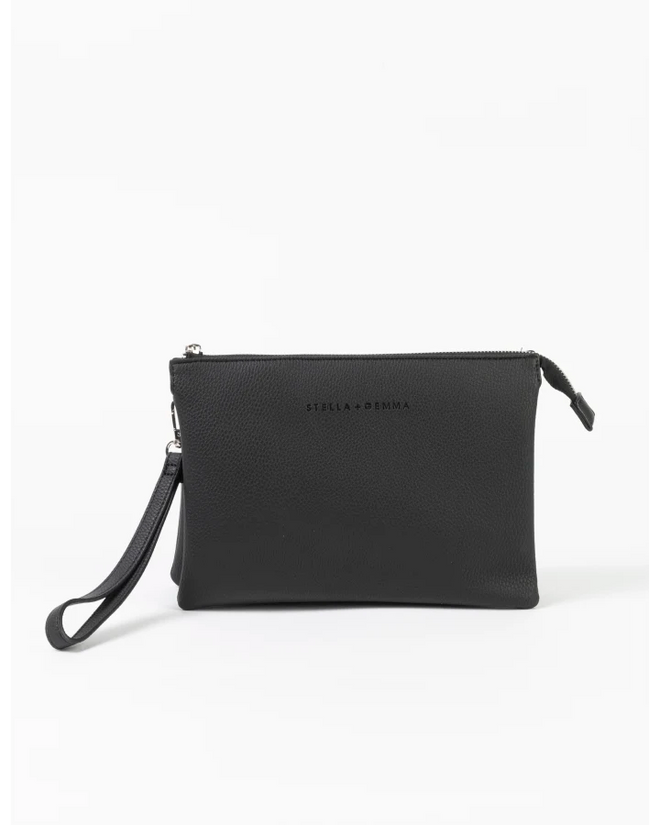 Stella and Gemma Frankie Multi Pouch Bag Black